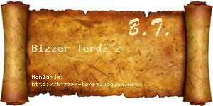 Bizzer Teréz névjegykártya